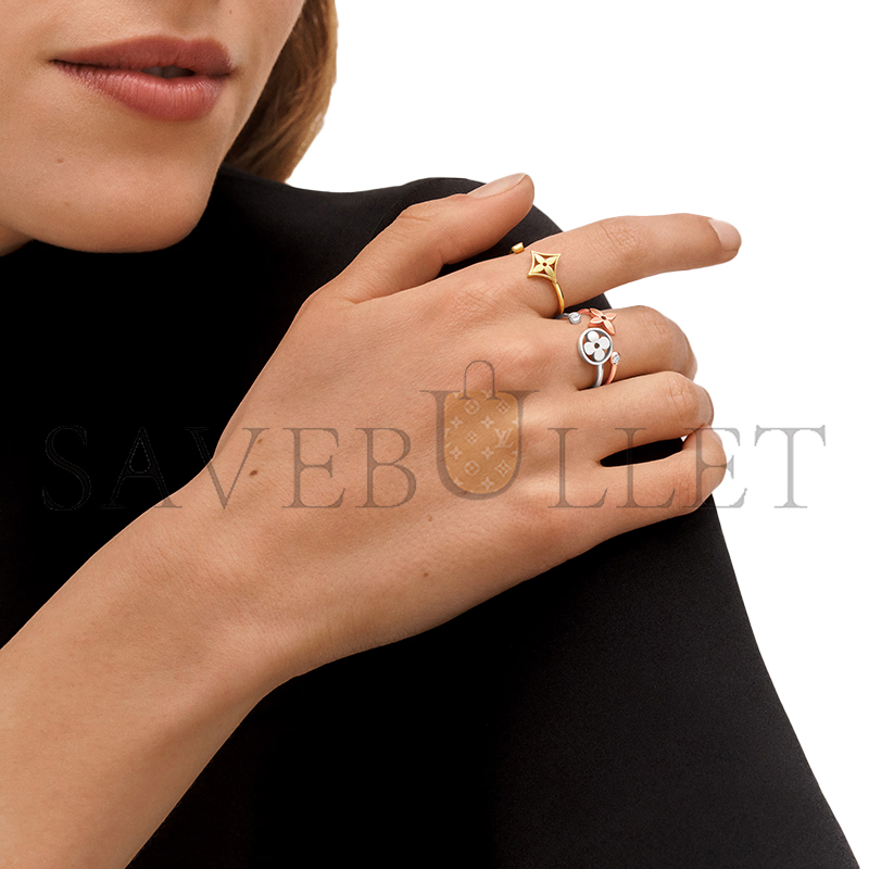L0vis Vvtt0n IDYLLE BLOSSOM RING, 3 GOLDS AND D1am0ndS Q9F15A